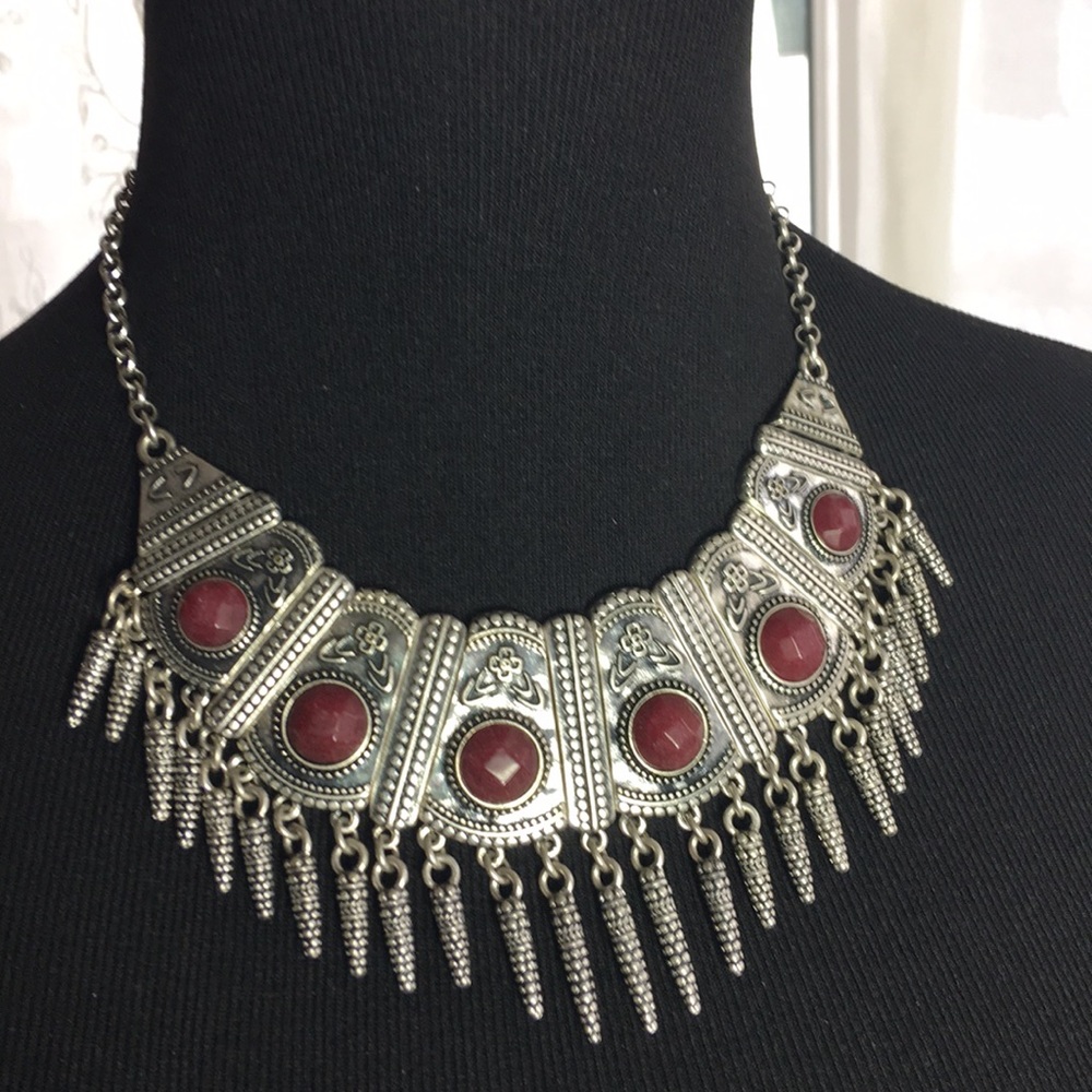 Lucky Brand Gemstone Collar Tribal Necklace